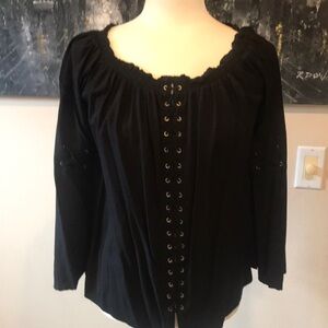 Elegant Black Women's Top